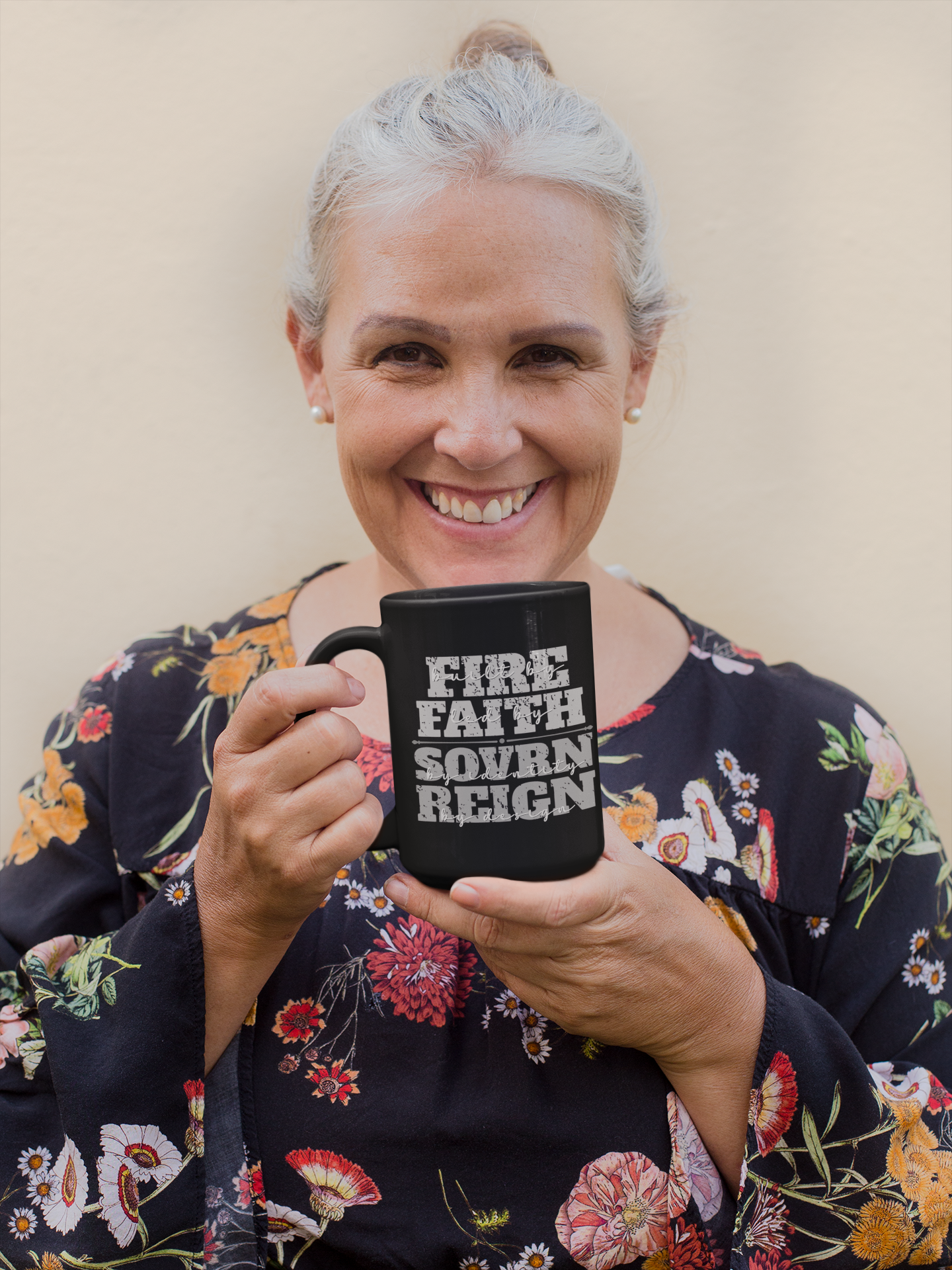 SOVRN REIGN™ Ceramic Coffee Mug | Built by Fire. Led by Faith.