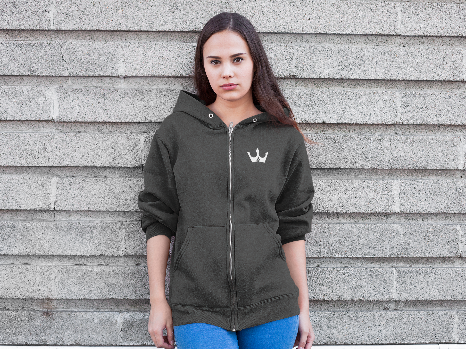 SOVRN REIGN™ Signature Zip Hoodie — Crown Addition (Embroidered)