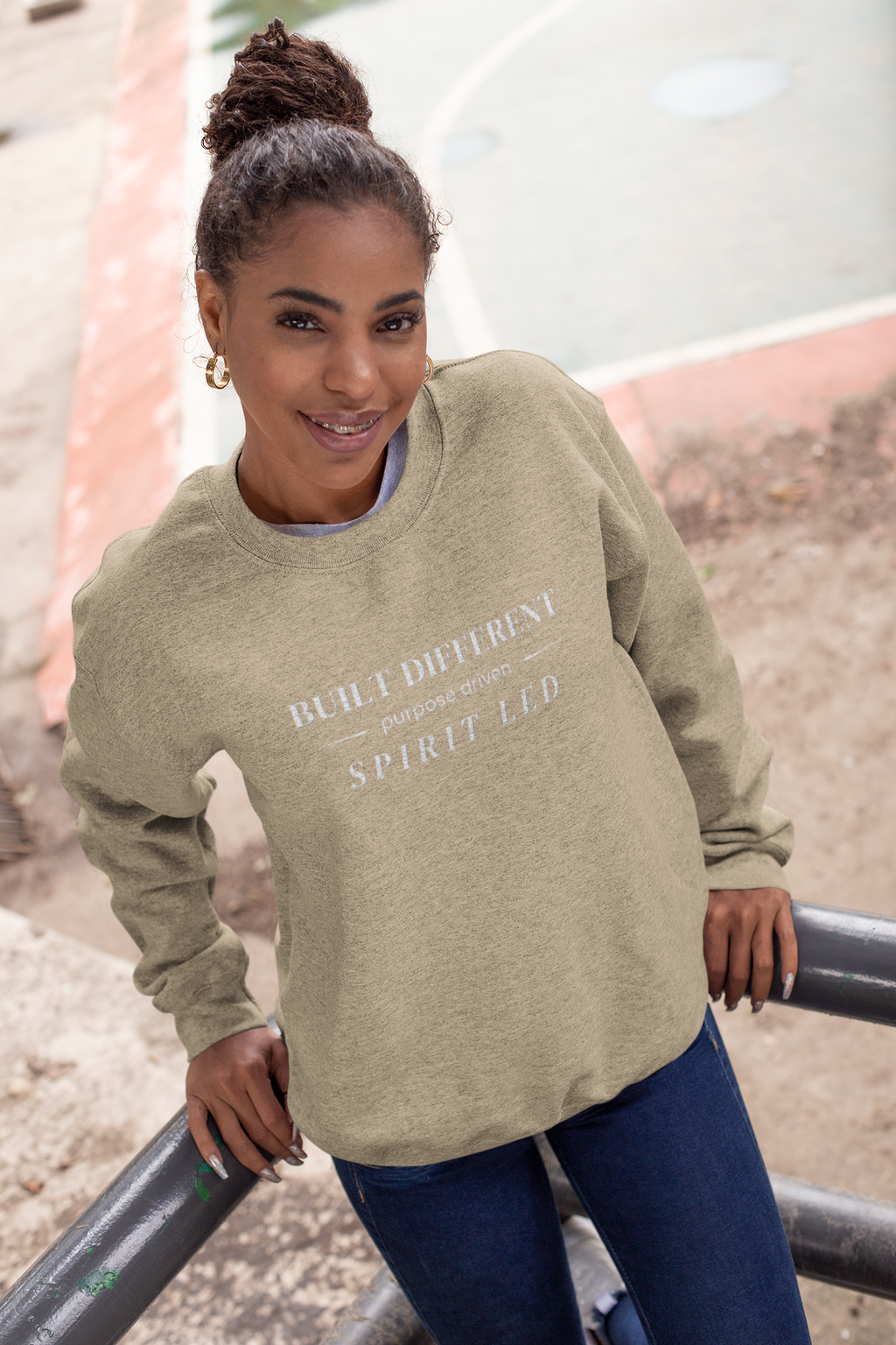 Built Different™ — Crewneck (Purpose Driven. Spirit Led.)