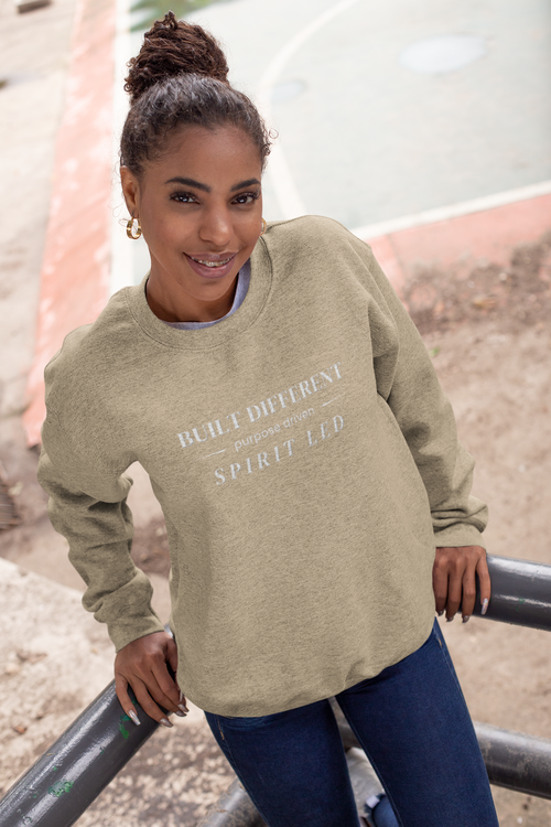 Built Different™ — Crewneck (Purpose Driven. Spirit Led.)
