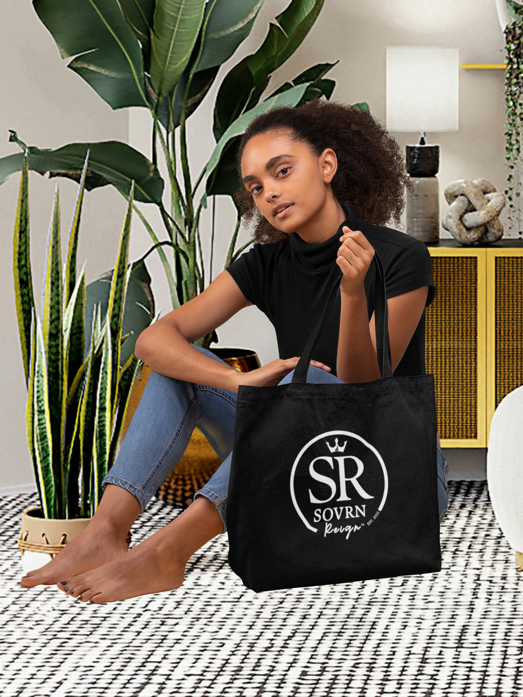 SOVRN REIGN™ Signature Zippered Tote (Official Mark)
