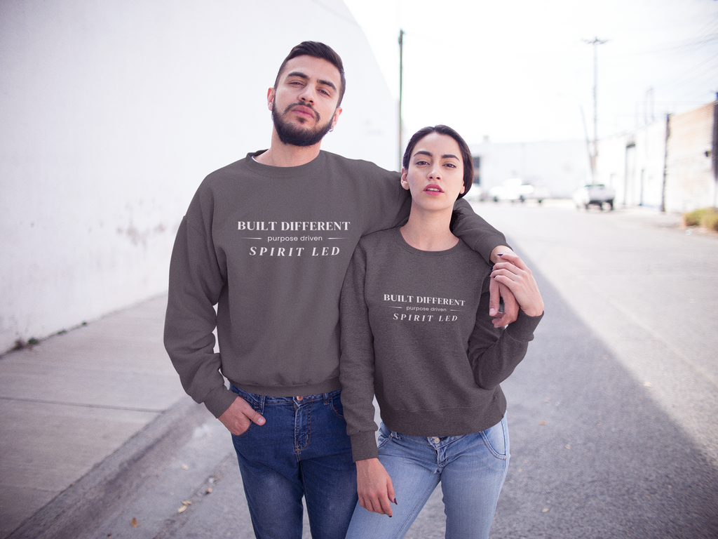 Built Different™ — Crewneck (Purpose Driven. Spirit Led.)